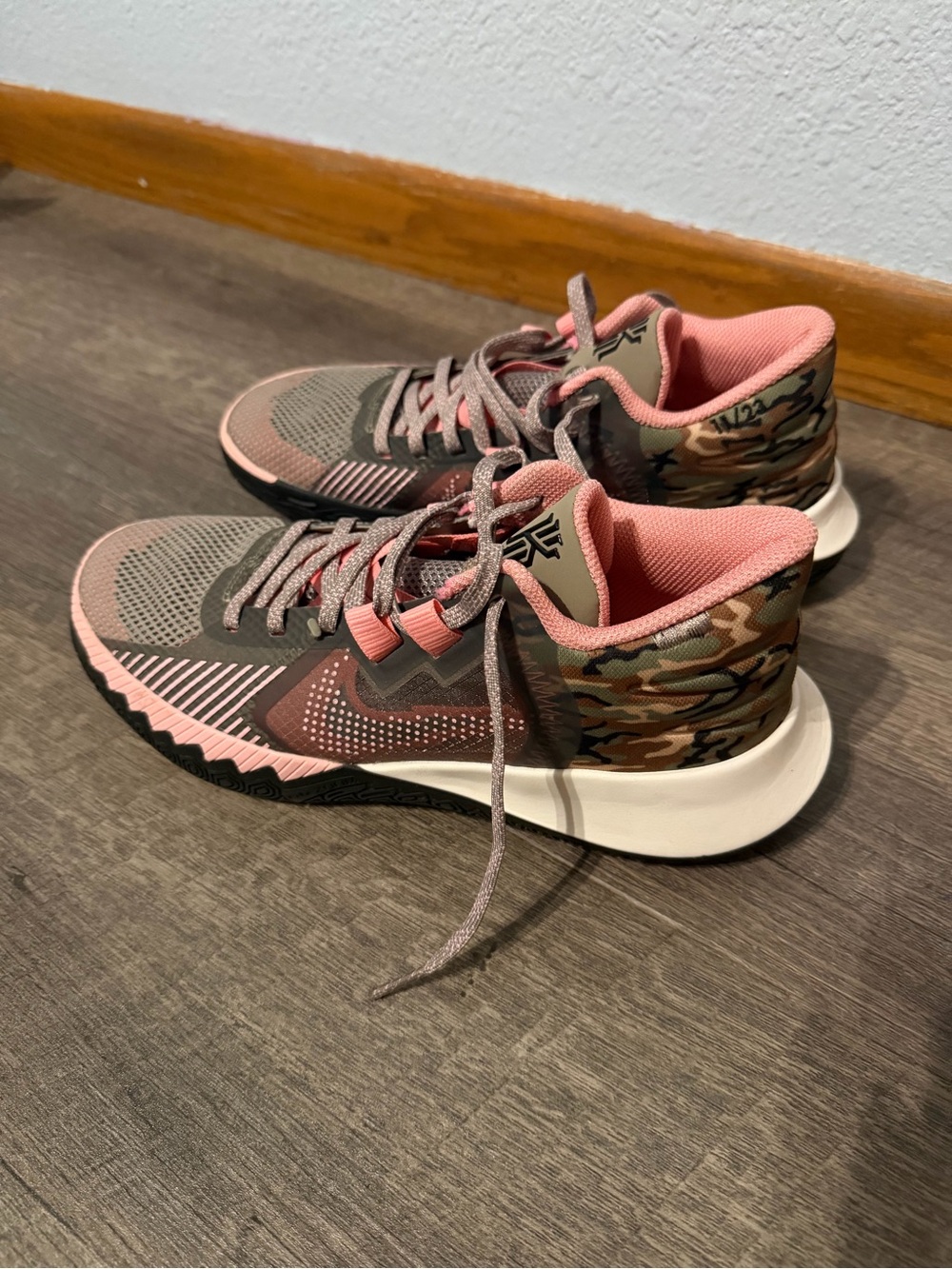 Nike Women's Athletic Sneakers - Pink & Olive Camouflage